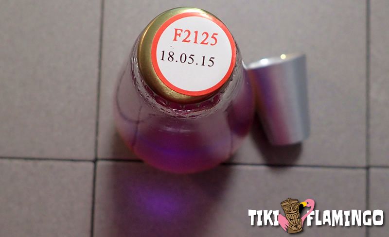 The date code on the cap of a modern lava lamp.