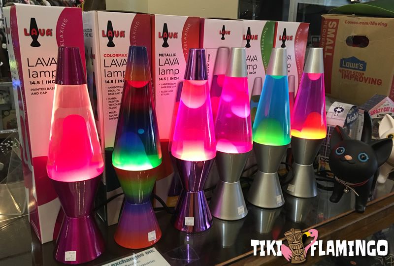 Lava lamps on display at Cilles, the famous kitsch and music fashion emporium in Athens, GA.